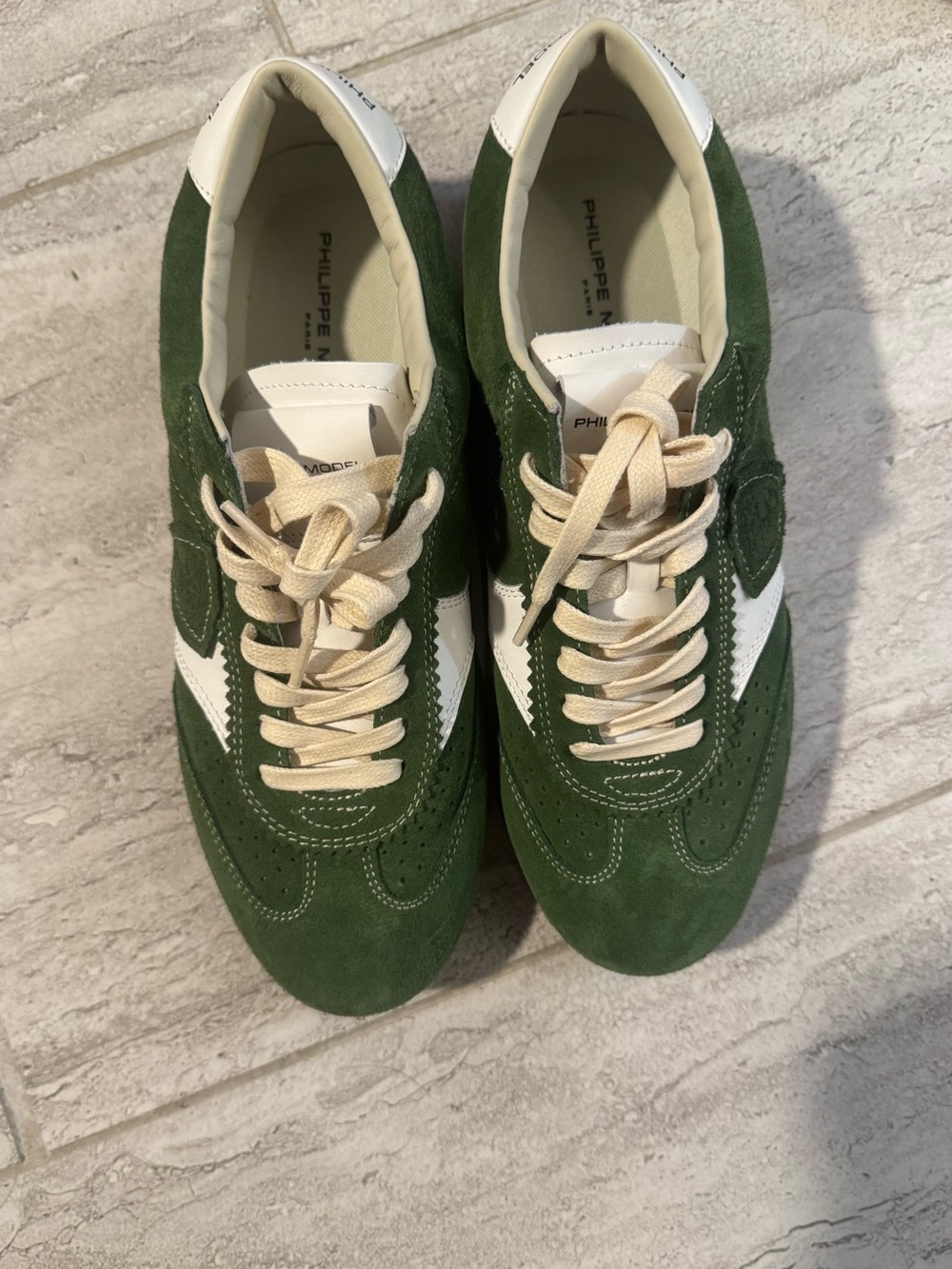 Philippe Model Womens Planche Sneakers in Green